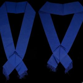 Masonic sash, blue