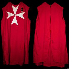 Knights of Malta, red tunic with 8 pointed Maltese cross