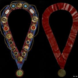 Collar chain, ROAB, Lodge Australia No. 176, to WC Heming, 1974