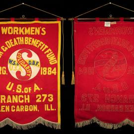 Banner, Workmen's Sick and Death Benefit Fund, Glencarbon, Illinois, USA