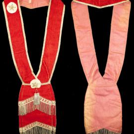 Sash, Independent Order of Oddfellows U.S.A., red velvet