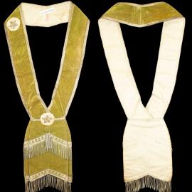 Sash, Independent Order of Oddfellows U.S.A., green velvet