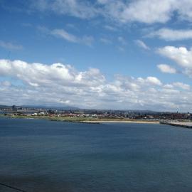 Pirate Point, Stockton, from Macquarie Pier, Nobbys Head, Newcastle, NSW