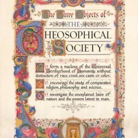 Print, The Three Objects of the Theosophical Society, 1943