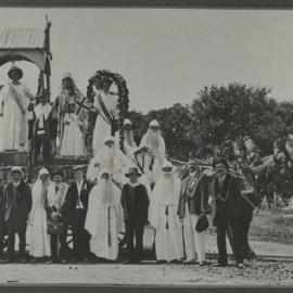 Ancient Order of Druids and horse drawn float