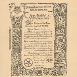 Frank John Thomas Player, Supreme Grand Chapter of Scotland, Order of the Eastern Star, 1948