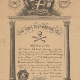 Robert Laing Grand Royal Black Chapter of Ireland, 1922