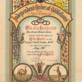 Independent Order of Oddfellows of Victoria, Louis Claude Corns, 1967