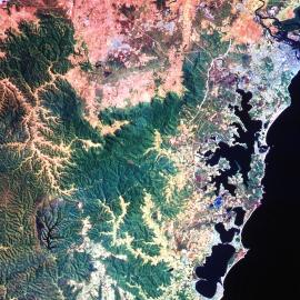 Satellite image, Lake Macquarie Region, NSW