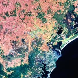 Satellite image, Newcastle Region, NSW