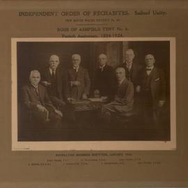 Independent Order of Rechabites, Rose of Ashfield Tent fortieth anniversary, 1924