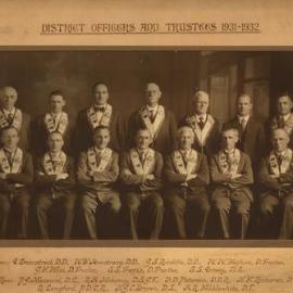 Independent Order of Rechabites, district officers and trustees, 1931-1932