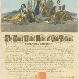 Dispensation for the Maclean Progressive Lodge of the G.U.O.O.F, 1913