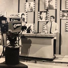 Phillip Hunter on set of 'Saturday Date Night' TV show 1966