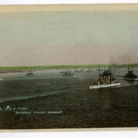 USA Fleet Entering Sydney Harbour