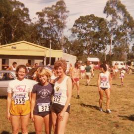 Christine (Chrissy) Goldsmith, Sue Jones, Sue Beisty (L to R) Medowie, NSW 1979.