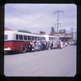 Pensioners Day, Coalfields pensioners arrival, NSW, 1964