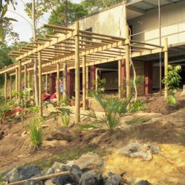 Landscaping work at Ourimbah Campus, the University of Newcastle, Australia - 1992