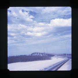 Kooragang end of Stockton Bridge, NSW, 1971 