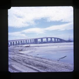 Stockton Bridge Stockton [Kooragang] end, NSW, 1971 