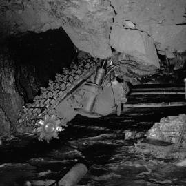 Film production shots, continuous miner, Coalcliff Colliery, NSW, 1960