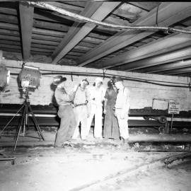 Filming of underground coal operations, Coalcliff Colliery, NSW, 1960