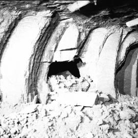 Breakthrough of continuous miner, Coalcliff Colliery, NSW, 1960