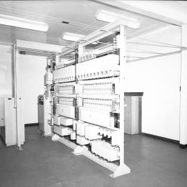 NESCA Exchange, telephone operations room, Newcastle, NSW, 1959