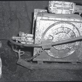 Electrical box and cables, Burwood [No 3] Colliery, Whitebridge, NSW, 1957
