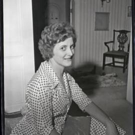 [Miss R Pursehouse], posing, Morisset, NSW, 1961