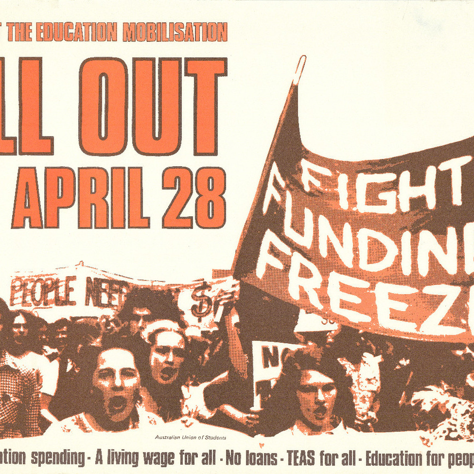 Poster "Support the Education Mobilisation - All Out"