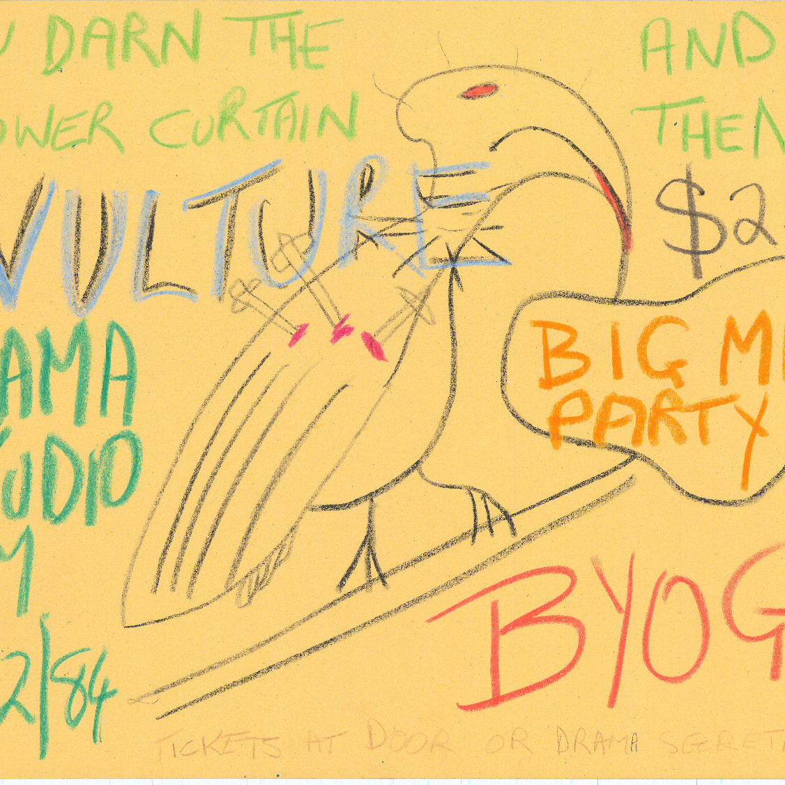 Poster "Drama studio big Mick's party"