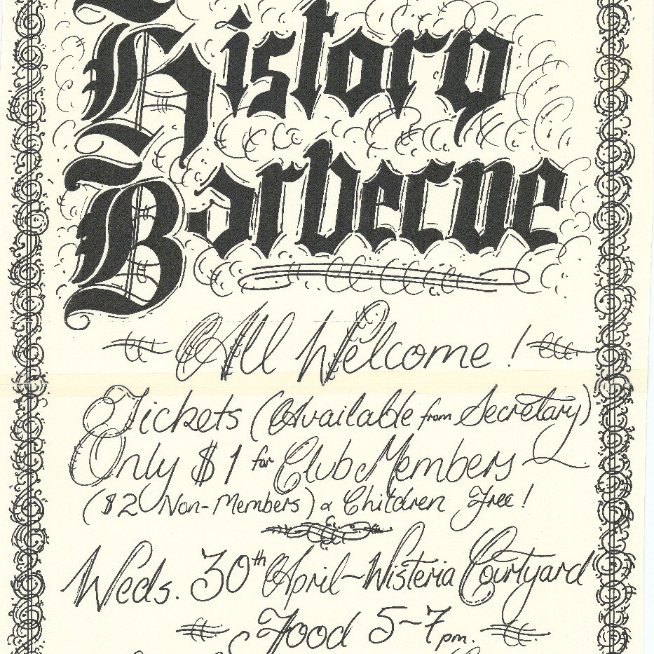 Poster "History Barbecue"