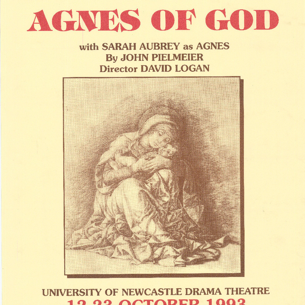 Poster, Agnes of God, University of Newcastle Drama Department, 1993