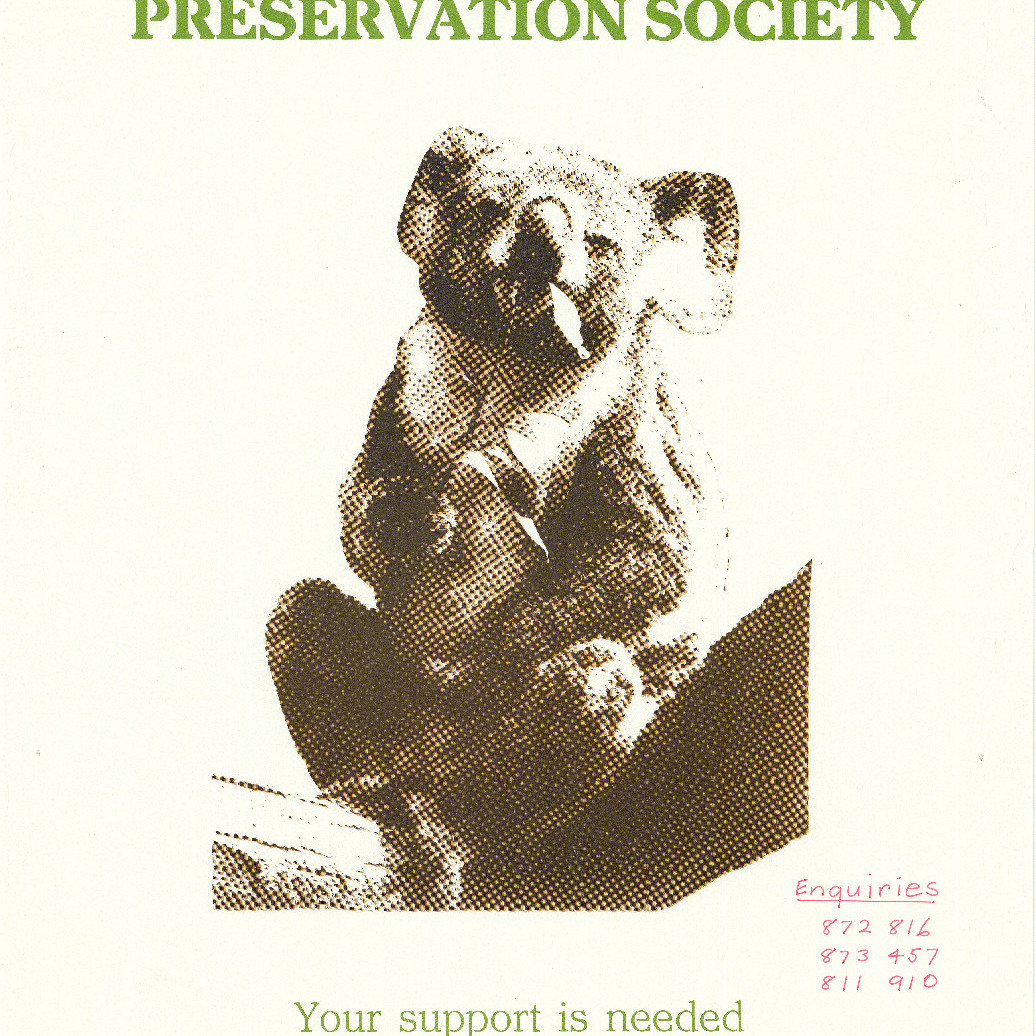 Poster "Hunter Koala Preservation Society public meeting"
