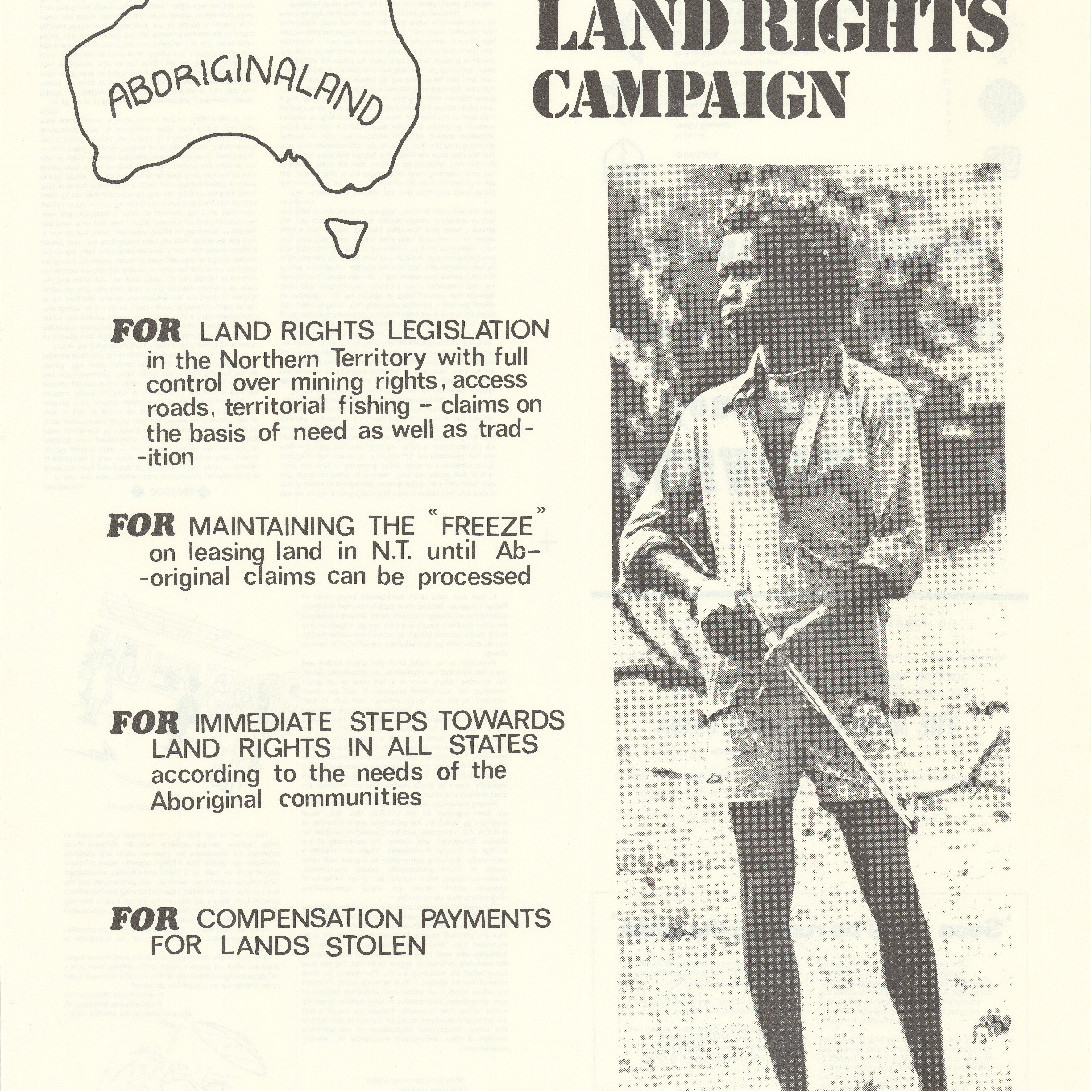 Poster "Aboriginal Land Rights"