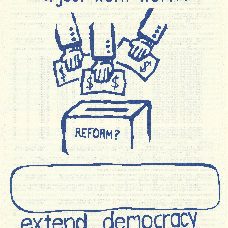 Poster "Democracy Reform"