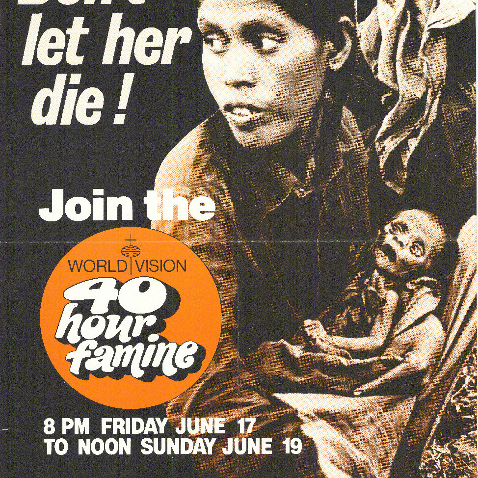 World Vision, Don't let her die! Join the World Vision 40 hour famine
