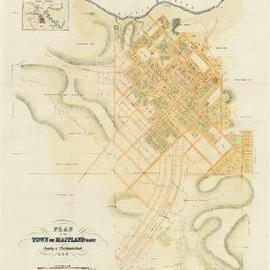 Plan of the Town of Maitland (East), County of Northumberland NSW, 1861