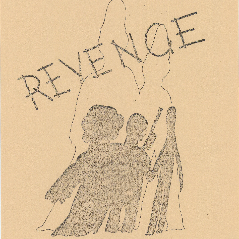 Poster, University of Newcastle Drama Department presents 'Revenge'