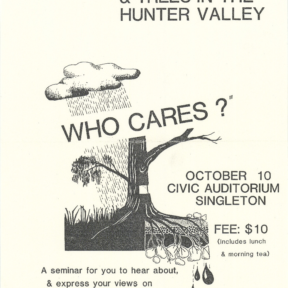 Poster, The Hunter Valley Conservation Trust presents a seminar about conservation and flood mitigation
