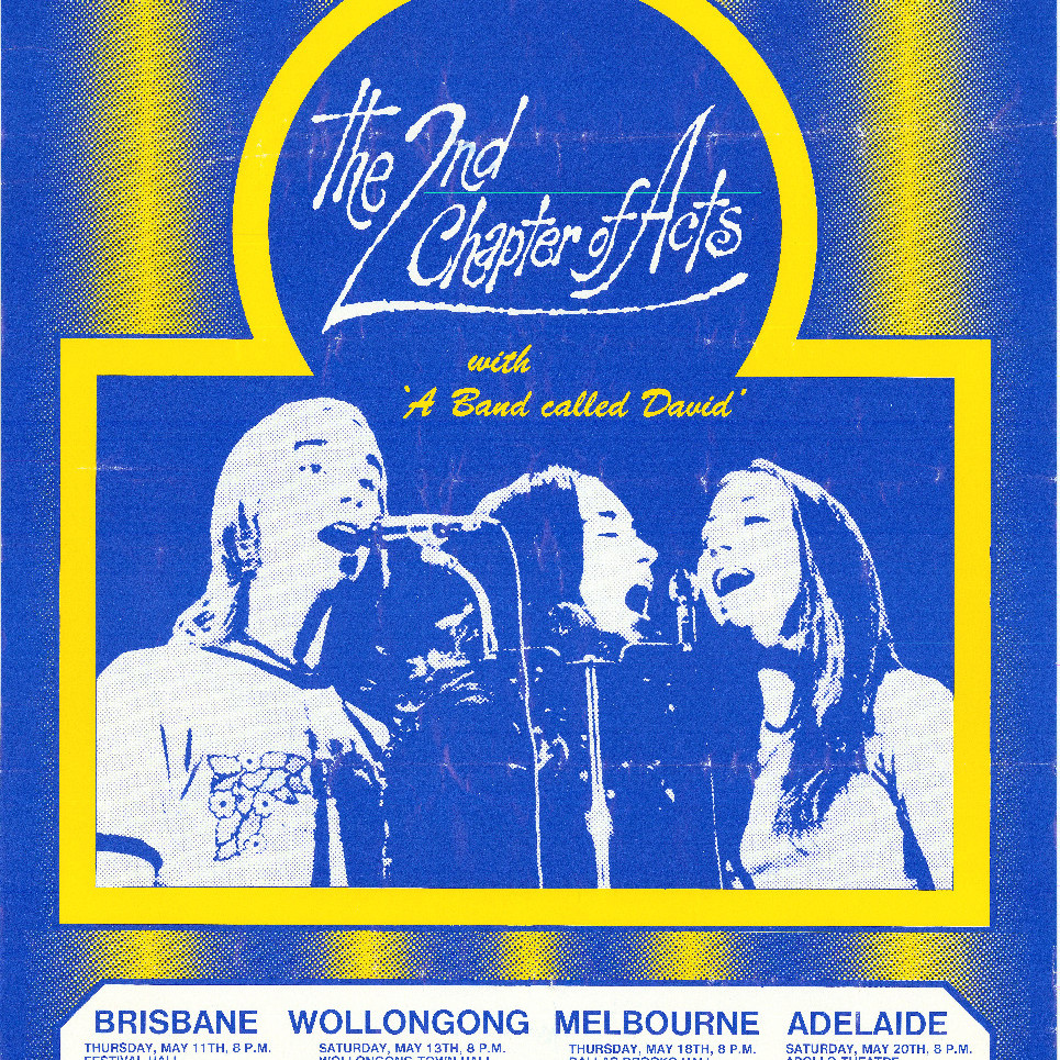 Poster, Spotlight Music presents the 2nd Chapter of Acts with 'A band called David'