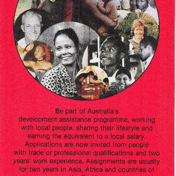 Poster, Work overseas as an Australian volunteer abroad