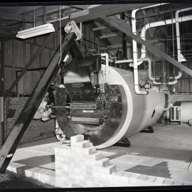 Singleton Dairy Co Op., furnace, Hodgkinson Low Ram Stoker, 1963