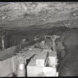 Wyee State Mine, underground equipment, 1963