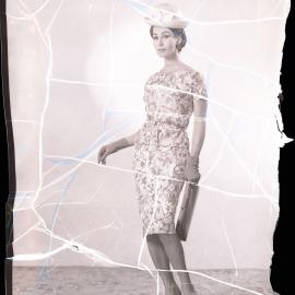 Fashion model in hat, David Jones, 1964