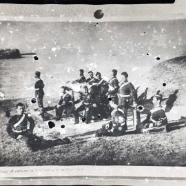 Group of soldiers on Foreshore, Newcastle [n.d.]