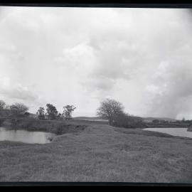 Picture of a paddock with two dams, 1963
