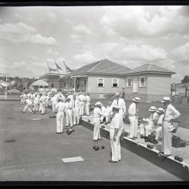 Coal and Allied Bowls Gala, East Cessnock, NSW, lawn bowls, 1963