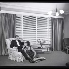 Location photo shoot with couple, 1964